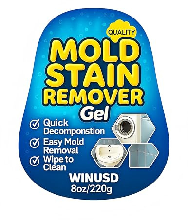 Waschmaschine Mold Cleaner Gel - 8 Unzen Gel für Frontlader Dichtung, Dichtung, Dusche Fugen, Caulk & Sink - Clings Vertikale Oberflächen, No-Scrub Formel