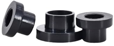 CSFFA Rondella in nylon a forma di T nera M2-M16/Manicotto isolante concavo-convesso in plastica/Guarnizione a gradino a forma di T(TW1012(M10) 20PCS)