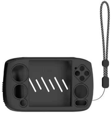 Giuneuow Gamepad-Gehäuse mit Lanyard-Schutzhülle für RG CubeXX, Kratzfeste Spielekonsolen-Schutzhülle, Schwarz