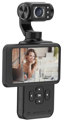 WAFOHSR Pocket Video Camera Action Vlogging Digital Camcorder 5K 3 Axis Face Tracking .5 Touch Screen Infrared Night Vision High Resolution(No)