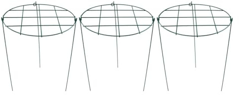 Lawnoval 3er-Pack Metall-Pflanzenkäfig, 300 cm hoch, Pfingstrosen, Rosen, Tomaten, Hortensien, Erdbeeren, grünes Gitter