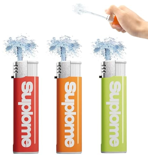 KAHZOR 3 Stück Pistolen Feuerzeug, Feuerzeug Wasserpistole Prank, Feuerzeug Wasserpistolen Spielzeug, Geeignet für Zauberrequisiten, Streiche, kleine Spielzeuge, Partys