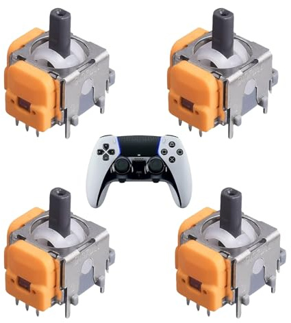 Heyung 4 Pcs Hall Effect Joystick for PS5 Controller,Hall Effect Sticks Replacement,Anti Stick Drift 3D Analog Sensor Joystick