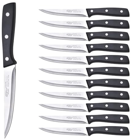 San Ignacio Cuchillo en Acero inoxidable EXPERT Cuchillo multiusos H.12,5cm, Juego de 12