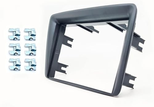 SoundPLUS Adattatore Autoradio 2DIN, Mascherina ornamentale e supporto Autoradio compatibile FIAT Panda (169) dal 2003 al 2011 con Kit Fissaggio - Grigio