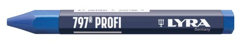 L4870051, LYRA 797® PROFI Förster- und Signierkreide (Ölbasiert) für wetterfeste Markierungen, Box mit 12 blauen Kreiden