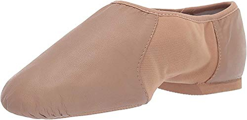 Bloch Dance Damen Neo-Flex Leder und Neopren Slip On Geteilte Sohle Jazz Schuh, hautfarben, 39.5 EU