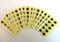 180 Etiketten, 15 mm Sterne, schwarz, Aufkleber, Klebeetiketten selbstklebend-Kleber