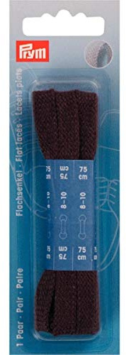 Prym - Brown (0,8 x 75 cm) Flache Schnürsenkel - 1 Stück