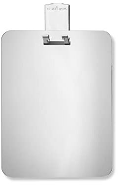 Croydex Shaving Shower Mirror, Acrylic, 202mm x 153mm x 2mm, 202mm x 153mm x 2mm, Silver