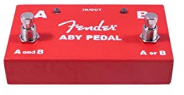 Fender® ABY Footswitch - Pedale A/B Interruttore: 1 Chitarra A 2 Ampli / 2 Chitarre A 1 Ampli