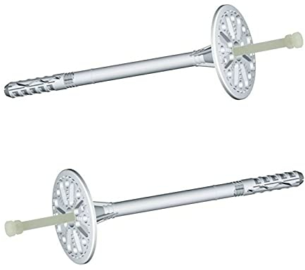 LTX Lot de 200 chevilles à disque, diamètre 10 x 70 mm, chevilles isolantes, WDVS, polystyrène, reste