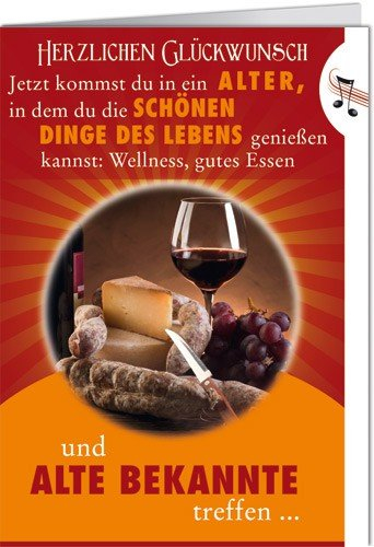 Grußkarte A5 +++ MIT MUSIK & LICHT von modern times +++ ZAHNARZT ALTE BEKANNTE +++ BENTINO