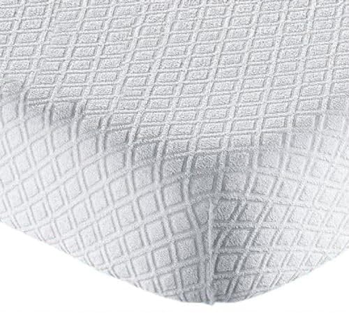 CASA TESSILE Coprimaterasso Sanity Spugna Matrimoniale, cm 180x200+25, Proteggi Materasso Elastico con Angoli