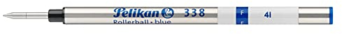 Pelikan 338F 10 Stück Rollerball-Refill, blau, 908467