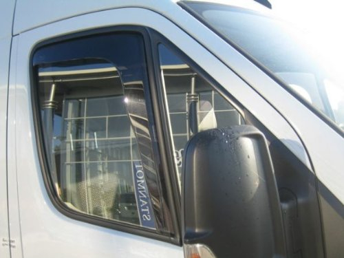ZentimeX Z769791 Windabweiser Regenabweiser Acrylglas dunkelgrau für VORNE