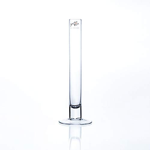 Sandra Rich Reagenzglasvase Glasvase SOLIFLEUR mit Fuss H. 25cm Ø 3cm rund klar