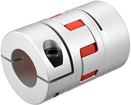 sourcing map Wellenkupplung 28mm bis 28mm Bohrung L78xD55 Flexibles | Kupplungsgelenk, für Servo Schrittmotor