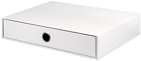 Rössler Papier 1524452090 - S.O.H.O. Schubladenbox für DIN A4, mit Grifflock, special edition white, 343 x 250 x 65 mm, 1 Stück