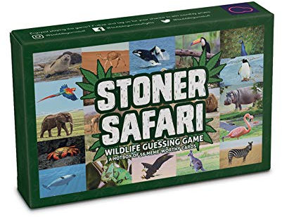Bubblegum Stuff - Stoner Safari Game - Hilarious Guessing for Adults - 56 Meme-Worthy Cards featuring Psychedelic Animal Names - Perfect for Parties, Game Nights, and Secret Santa Gifting!