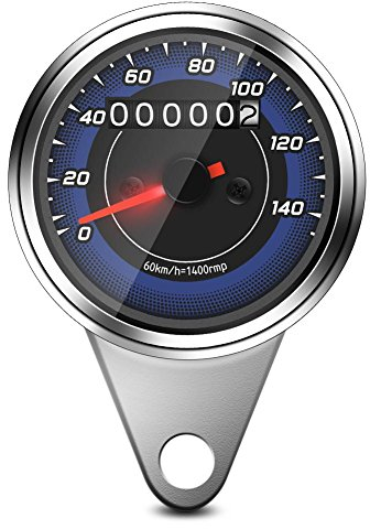 Motorrad Kilometerzähler, Tachometer KM/H Tachometer 1 Stück Universal Motorrad Digitaltacho Tacho