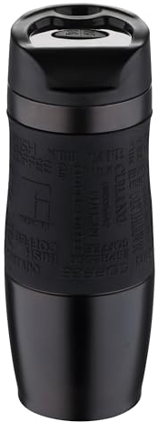 BERGNER Thermo Bottles Flasche, Edelstahl, Schwarz, 400 ml