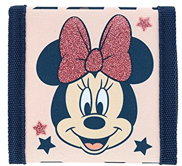 Textiel Trade Disney Minnie Mouse Geldbörse für Kinder, Leopardenmuster, rose, One size