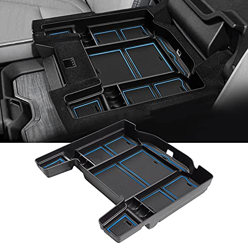 YEE PIN Mittelkonsole Organizer Tray Dodge RAM 1500 mk5 2019-2025 Aufbewahrungsbox Handschuhfach für Armlehne Organizer Zubehör Mit Rutschfestermatte