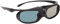 T opiky DLP 3D-Brille, 1080P LCD-Brille 144 Hz Wiederaufladbare DLP-Link 3D Active Shutter-Brille mit Weitwinkel 178° Betrachtung Akku 3D Shutter-Brille(Schwarz)