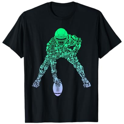 Youth Team Strategy Player Coach American Football Ceter T-Shirt