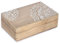 Ajuny Handmade Wooden Jewellry Box for Men & Women - Floral Decorative Keepsake Jewellery Organiser Treasure Chest Multipurpose Storage Box Unique Gift Idea - 20X13 CM