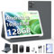 KADYBE 2025 Neueste 5G WLAN Android 13 Tablet 10 Zoll,128GB ROM (1TB TF),Octa-Core,1080LCD,GPS | Google GMS-Zertifizierung| 13 MP | 2.0GHz | 7000 mAh |Tablet mit Tastatur Maus Stift,Typ-C(Silbrig)