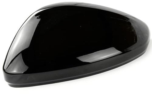 UNDERGROUND PARTS Gloss Black Painted Door Wing Mirror Cover Cap Left Passenger side for Vauxhall Corsa F