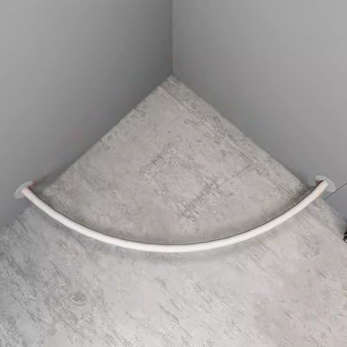 Raumteiler Trennwand, Paravent Raumtrenner Eckige Hängestange Für Umkleidekabine, Umkleideraum Und Kleiderkammer, Wand Ecke Gebogene Raumteiler Vorhangstange Für Badezimmer Dusche Und Schlafsaal (Col