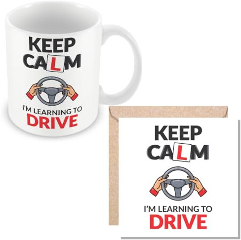 MUGGZ Learner Driver Mug & Card – Learning to Drive Gift - Giftset - Made in The UK