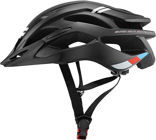 Fahrradhelm mit LED Licht Stadthelm Radhelm Unisex-Größenverstellbar Atmungsaktiv MTB-Helm für Herren Damen(52-62CM)