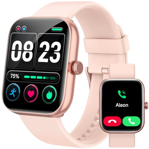 Montre Connectée Femme avec Répondre/Numéroter, Montres Connectées iPhone/Samsung/Android,Smartwatch avec AI& Alexa Intégré Sommeil,Fréquence Cardiaque,SpO2,100+ Modes Sportifs