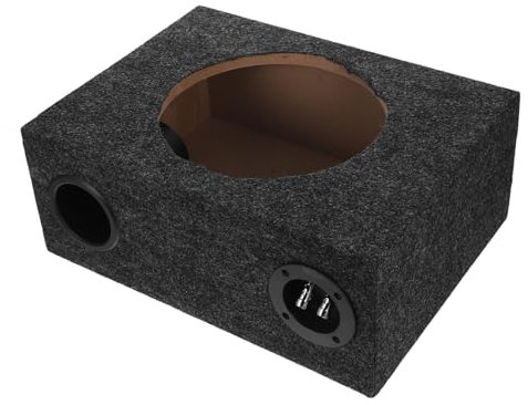 Beatifufu Car Audio Subwoofer Box Enclosure under Seat Sub Amp Sturdy Frame for Vehicle