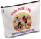 CREATCABIN Tanz Make Up Tasche Segeltuch Kosmetiktasche Tragbarer Reise Make Up Organizer Segeltuch Aufbewahrungstasche Mit Reißverschluss Für Ballett Damengeschenke 25x18cm You Are The Dancing Queen