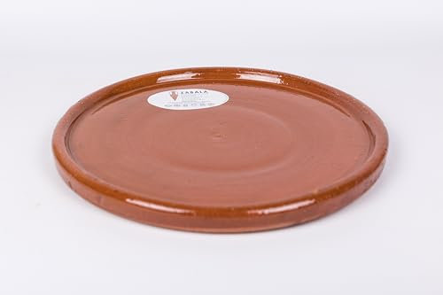 Plato chuletero en barro refractario de 28 cm.