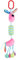 BESTonZON Anhänger bed rails for babybett babyspielzeuge buggies auto hängende spiralförmiges Windspiel für Kinderbetten Plüsch Rosa