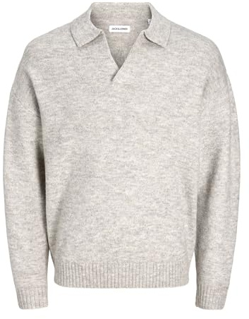JACK & JONES Male Gestricktes Polo Einfarbig Gestricktes Polo