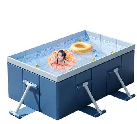 Piscine pliable pour adultes, piscine à coque rigide épaisse, piscine pliable pour chien, piscine extérieure pliable pour , piscine de jeux d'eau d'été, piscine d'arrière-cour durable, piscine