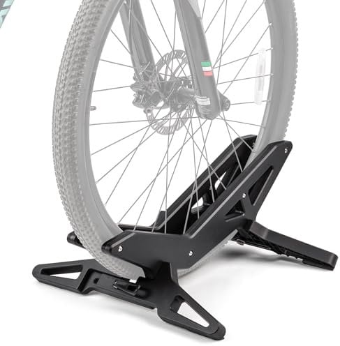 CXWXC Bike Floor Stand - Bicycle Parking Stand Fit 16-29 Wheel, Adjustable Bike Floor Rack Stand for all 30-80mm Wide Tires (Black)