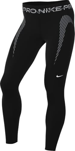 Nike Leggings A 7/8 A Vita Media con Grafica PRO – Donna, Black/Cool Grey/White, HJ1219-010, S