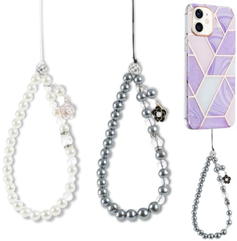 2 Piezas Colgante de Mano para Móvil, Cuerda para Movil, Charms para Celular, Juego de Charms para Celular