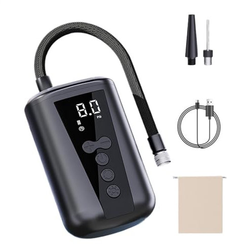 Electric Ball Pump,Digital LCD Display,Portable Fast Inflation With LED Light,Digital Soccer Air Pump,Automatic Ball Air Pump, 2 Needles And Storage Bag Compact Versatile Ideal For Basketball, Soccer
