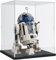 DuvinDD Acryl-Vitrine für LEGO Star Wars Helm-Sets für LEGO R2D2, transparente Acryl-Displaybox für Sammlerstücke, staubdichter Schutz, Vitrine (20 x 20 x 25 cm, schwarzer Sockel)