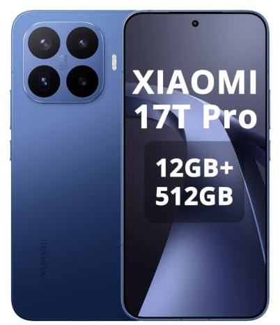 XIAOMI 17T Pro Smartphone 12GB+512GB- Handy mit Android, 6,83 Zoll 144Hz Eye-Care Display, 7000mAh Silizium-Kohlenstoff-Akku, Leica 5X Telekamera, Tiefblau