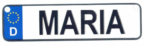 Albatros Mini-Autokennzeichen Namensschild Maria